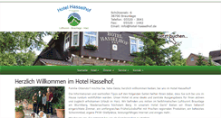 Desktop Screenshot of hotel-hasselhof.de